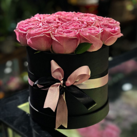  Ankara Çiçek Siparişi Pink Rose Box - Kutuda Pembe Güller
