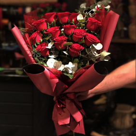 Ankara Çiçekçi Red Roses 13 Bouquet